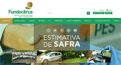 Desktop Screenshot of fundecitrus.com.br