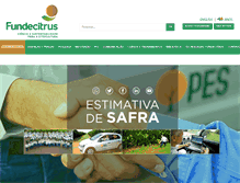 Tablet Screenshot of fundecitrus.com.br